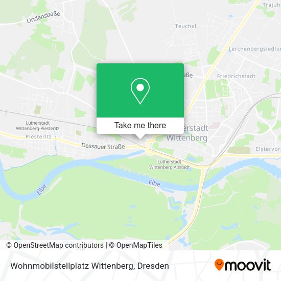 Карта Wohnmobilstellplatz Wittenberg