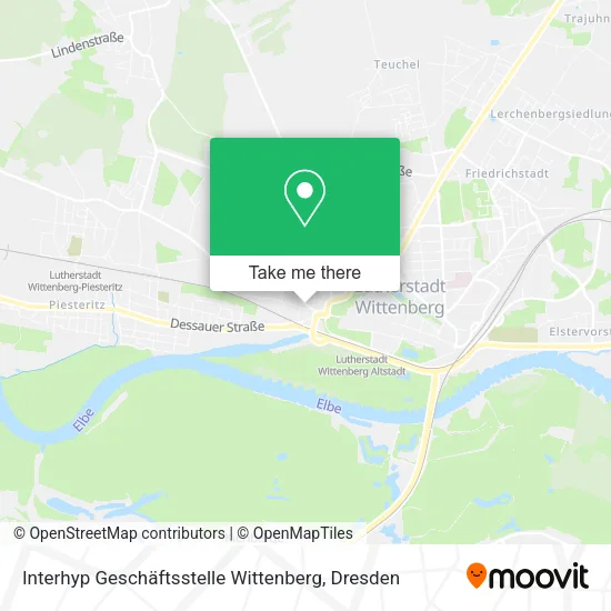 Карта Interhyp Geschäftsstelle Wittenberg