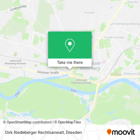 Карта Dirk Riedeberger Rechtsanwalt