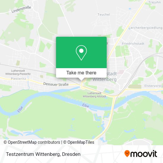 Карта Testzentrum Wittenberg