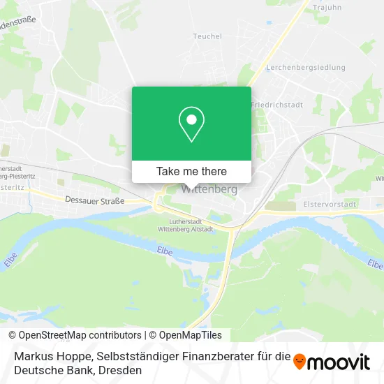 Карта Markus Hoppe, Selbstständiger Finanzberater für die Deutsche Bank