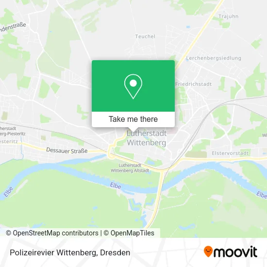 Карта Polizeirevier Wittenberg