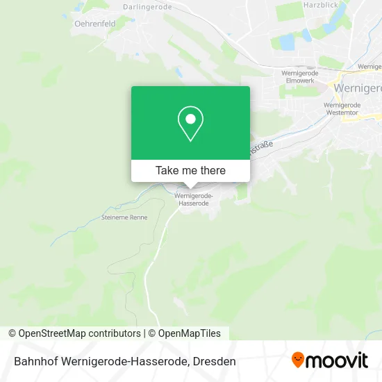 Карта Bahnhof Wernigerode-Hasserode