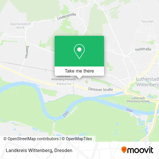 Карта Landkreis Wittenberg