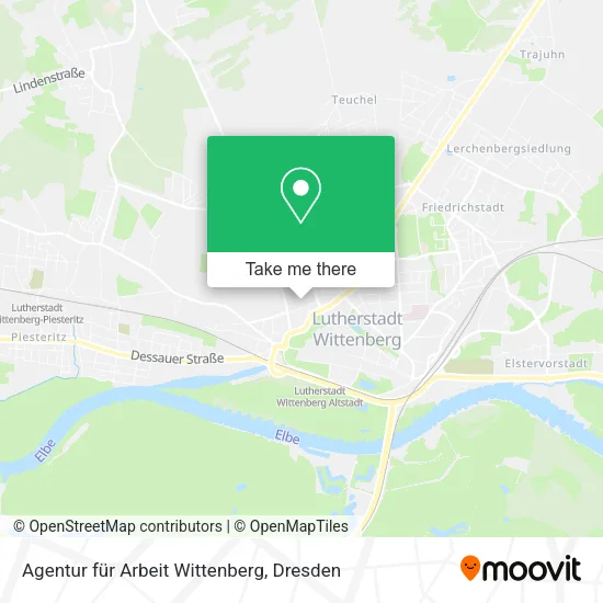 Карта Agentur für Arbeit Wittenberg