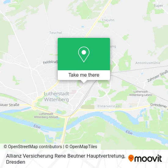 Карта Allianz Versicherung Rene Beutner Hauptvertretung