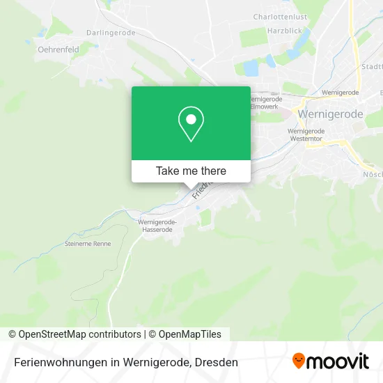 Карта Ferienwohnungen in Wernigerode