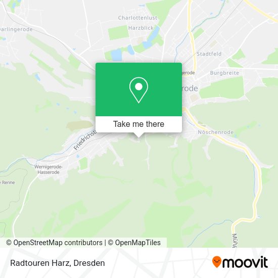 Карта Radtouren Harz