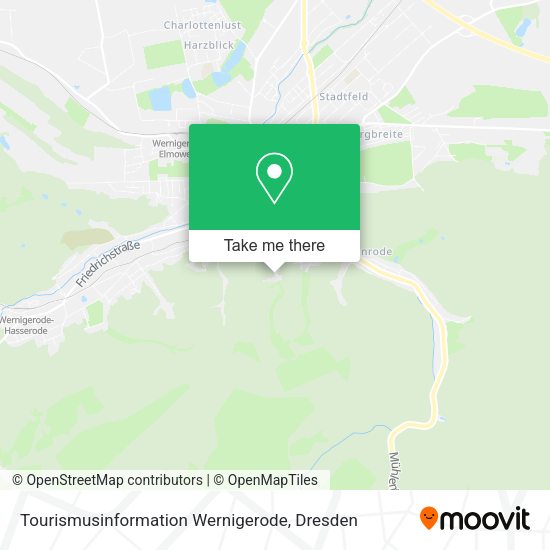 Карта Tourismusinformation Wernigerode