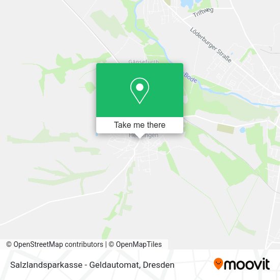 Карта Salzlandsparkasse - Geldautomat