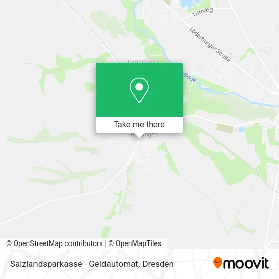 Карта Salzlandsparkasse - Geldautomat