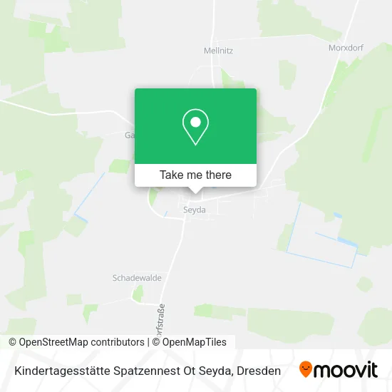 Карта Kindertagesstätte Spatzennest Ot Seyda