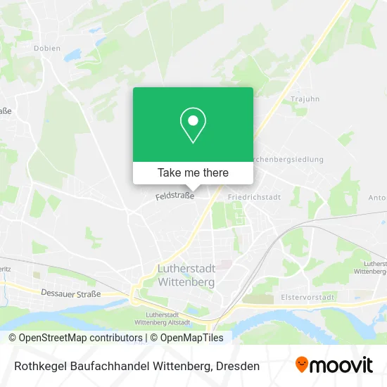 Rothkegel Baufachhandel Wittenberg map