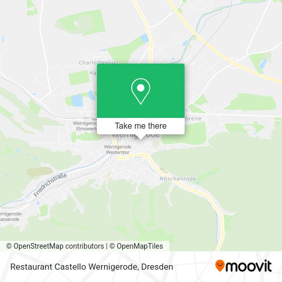Карта Restaurant Castello Wernigerode