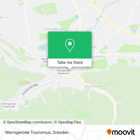 Карта Wernigerode Tourismus