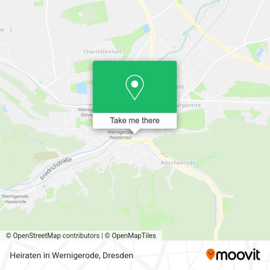 Карта Heiraten in Wernigerode