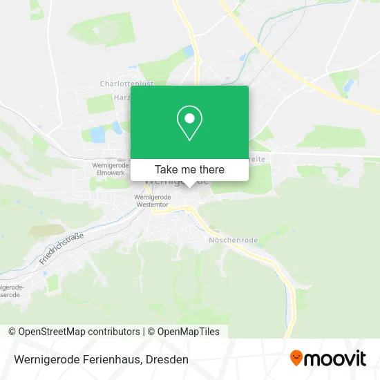 Карта Wernigerode Ferienhaus