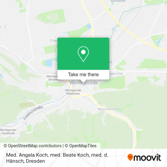 Карта Med. Angela Koch, med. Beate Koch, med. d. Hänsch