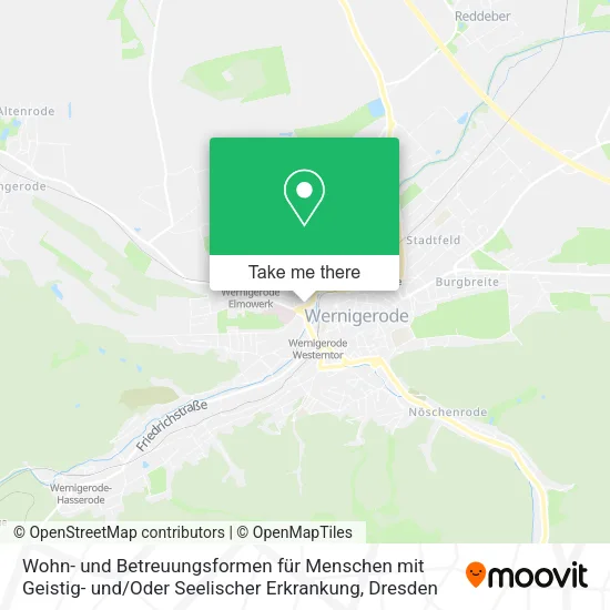 Карта Wohn- und Betreuungsformen für Menschen mit Geistig- und / Oder Seelischer Erkrankung