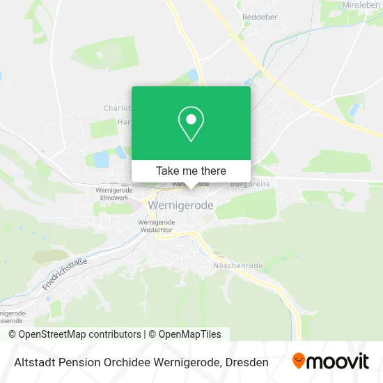 Altstadt Pension Orchidee Wernigerode map