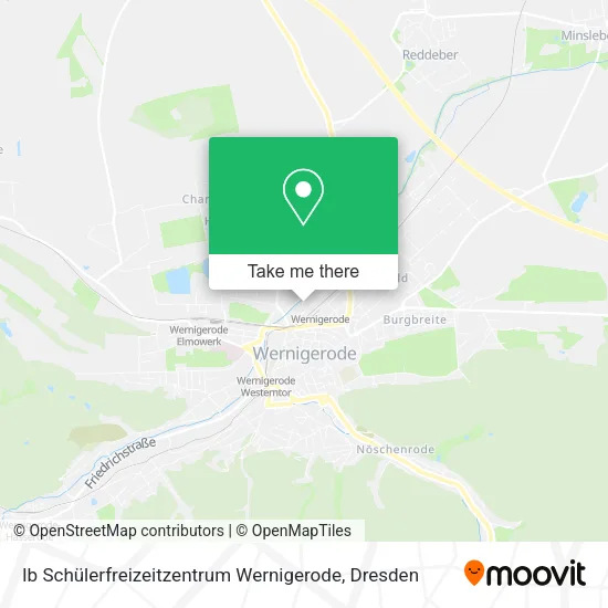 Карта Ib Schülerfreizeitzentrum Wernigerode