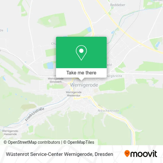 Карта Wüstenrot Service-Center Wernigerode