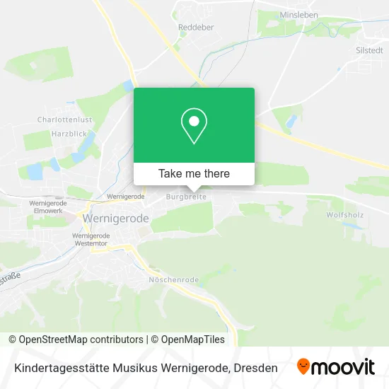 Карта Kindertagesstätte Musikus Wernigerode