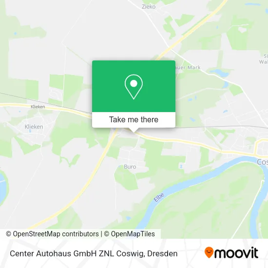Карта Center Autohaus GmbH ZNL Coswig