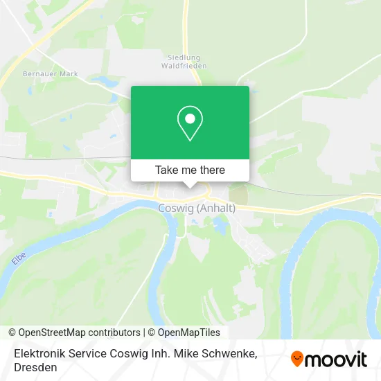 Карта Elektronik Service Coswig Inh. Mike Schwenke