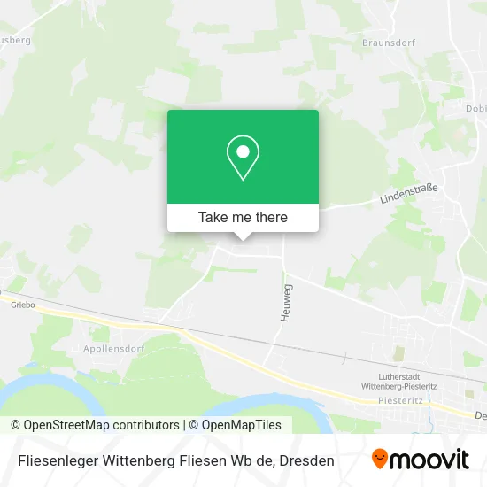 Карта Fliesenleger Wittenberg Fliesen Wb de