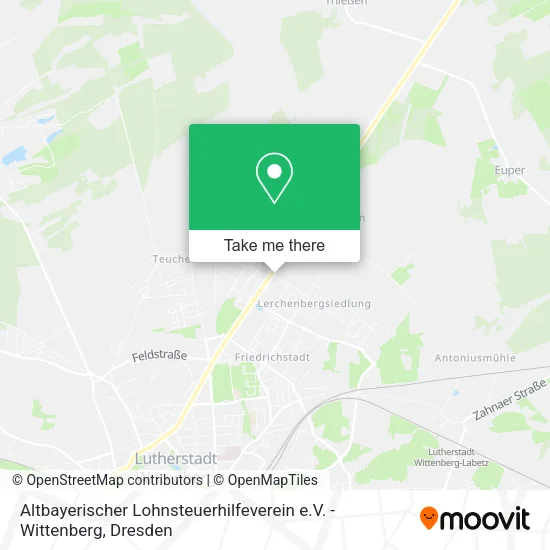 Карта Altbayerischer Lohnsteuerhilfeverein e.V. - Wittenberg