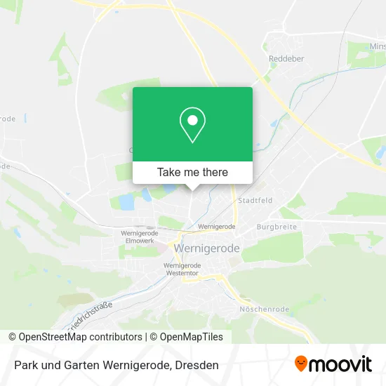Карта Park und Garten Wernigerode