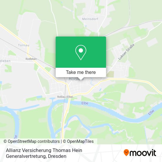 Карта Allianz Versicherung Thomas Hein Generalvertretung