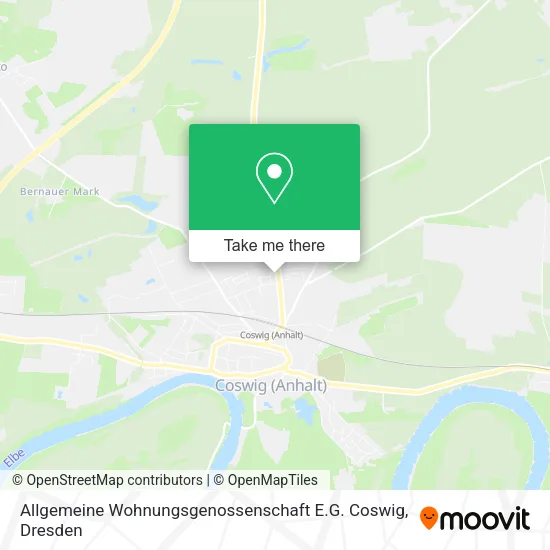 Карта Allgemeine Wohnungsgenossenschaft E.G. Coswig