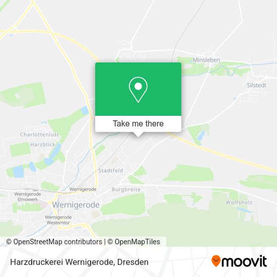 Карта Harzdruckerei Wernigerode