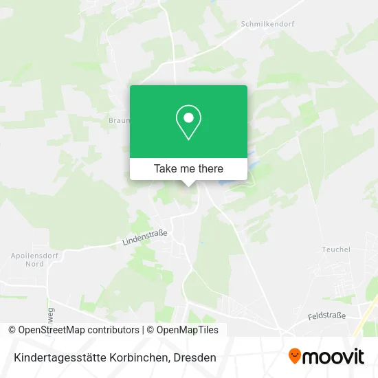 Карта Kindertagesstätte Korbinchen