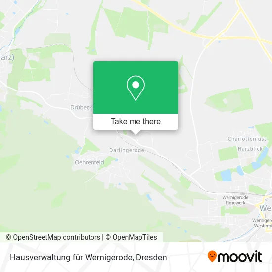 Карта Hausverwaltung für Wernigerode