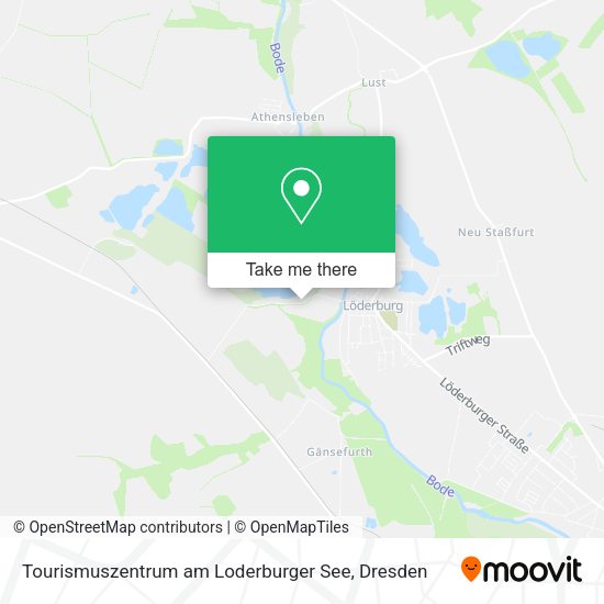 Карта Tourismuszentrum am Loderburger See