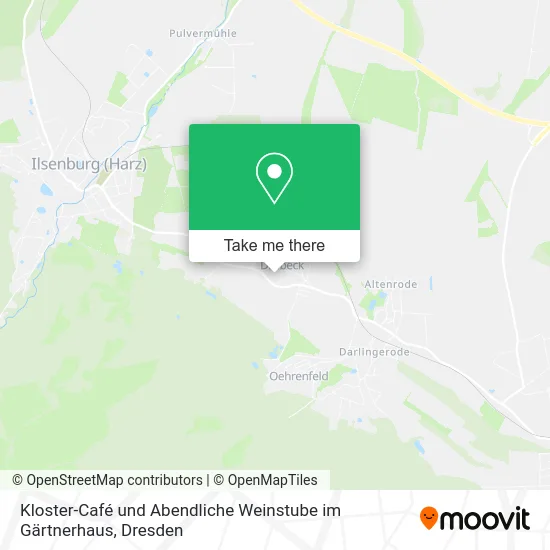 Карта Kloster-Café und Abendliche Weinstube im Gärtnerhaus