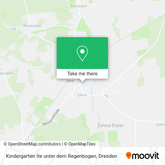 Карта Kindergarten Ite unter dem Regenbogen