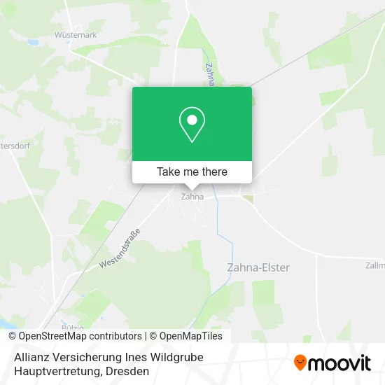 Карта Allianz Versicherung Ines Wildgrube Hauptvertretung