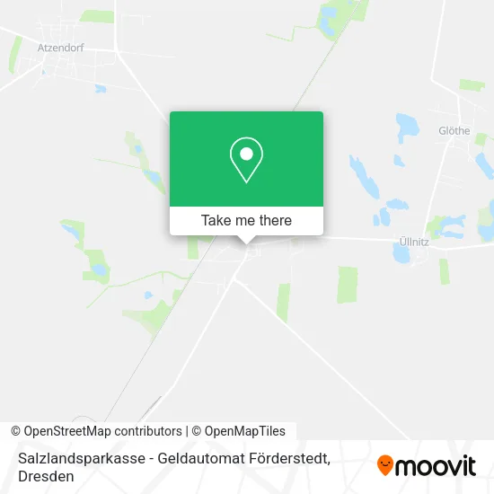 Карта Salzlandsparkasse - Geldautomat Förderstedt