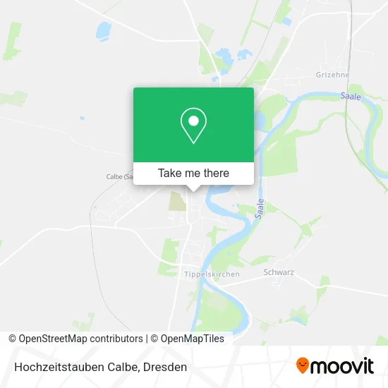 Карта Hochzeitstauben Calbe