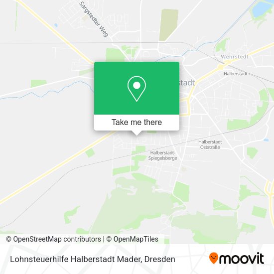 Карта Lohnsteuerhilfe Halberstadt Mader