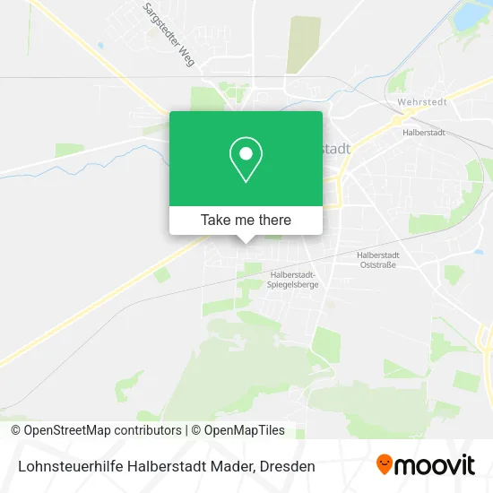 Карта Lohnsteuerhilfe Halberstadt Mader