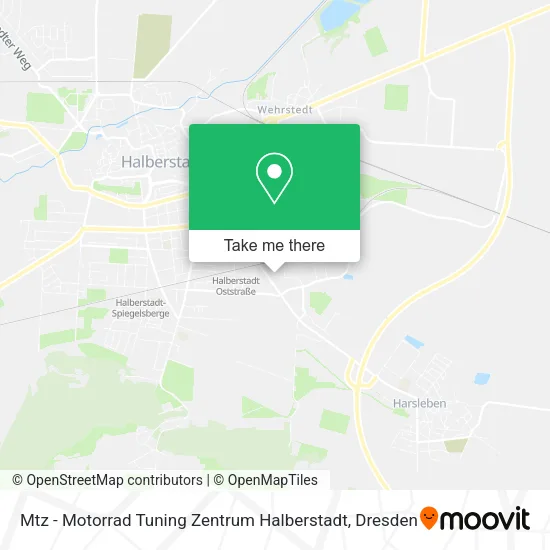 Карта Mtz - Motorrad Tuning Zentrum Halberstadt