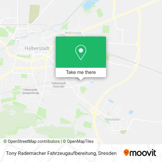 Карта Tony Rademacher Fahrzeugaufbereitung