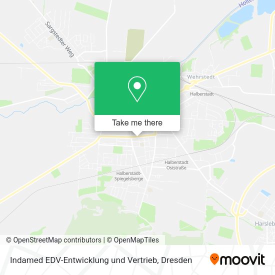 Карта Indamed EDV-Entwicklung und Vertrieb