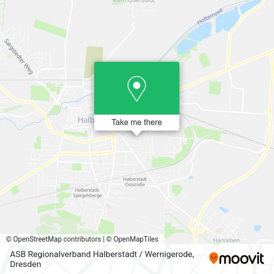 Карта ASB Regionalverband Halberstadt / Wernigerode