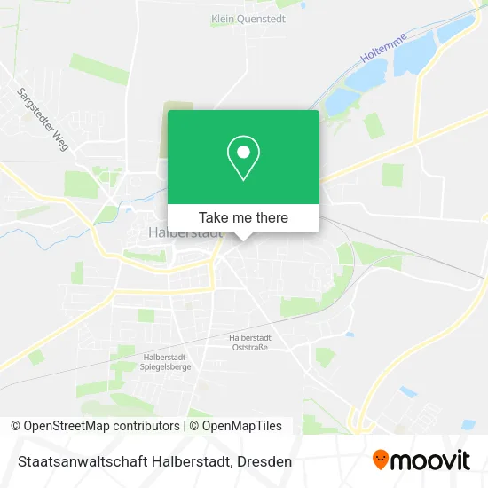 Карта Staatsanwaltschaft Halberstadt